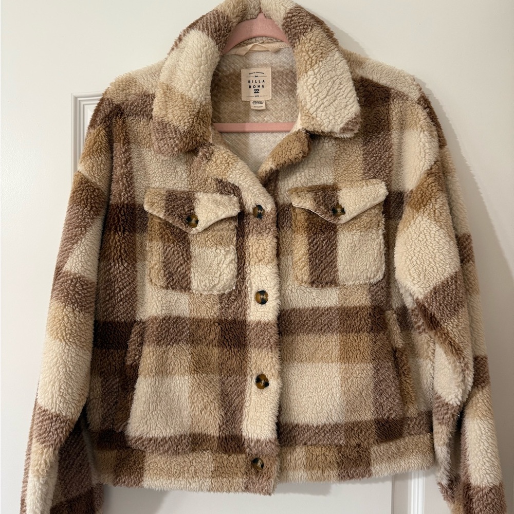 Plaid Sherpa Billabong Jacket